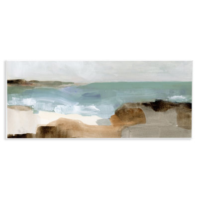 Abstract Ocean Wave Landscape Muddy Earth Tones