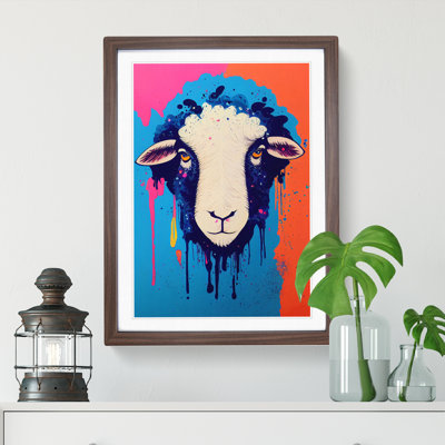 Splashed Sheep No.1 - Framed Print
