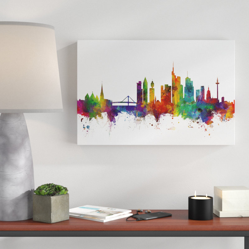 « francfort germany horizon ii », impression sur toile, H 12 po x l 19 po x P 2 po