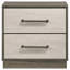 Table de chevet 2 tiroirs Edmondson