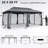 L 20 pi. X 10 pi. D Pavillon de jardin en acier-64096964