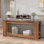 70,9 pouces Long Farmhouse Console en bois Silm