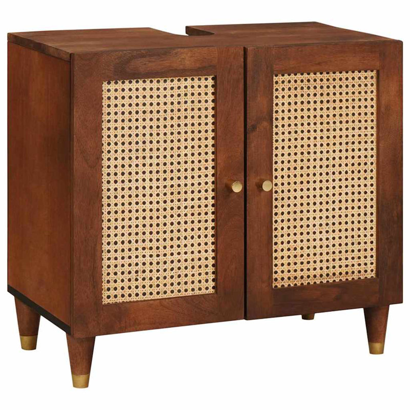62Cm Single Bathroom Vanity Base Only in Brown