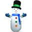 Bonhomme de neige de Noël gonflable
