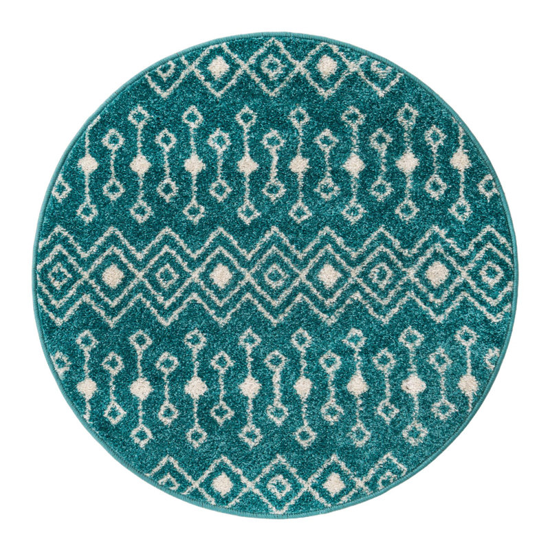 Somerville Geometric Indoor Rug, Round 3'3"