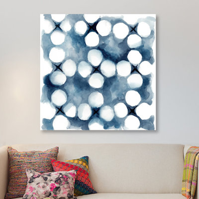 « indigo study vi », reproduction sur toile tendue