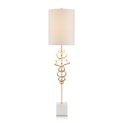 Lampe flottante blanche à disques flottants 37,5 po