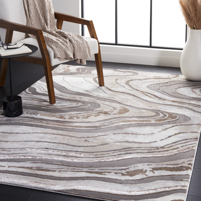Tapis gris / beige Swindle