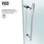 Cabine de douche coulissante sans cadre avec verre transparent 3/8 et base Winslow l 48 po x P 36 po x H 80 po-50877758-50877761