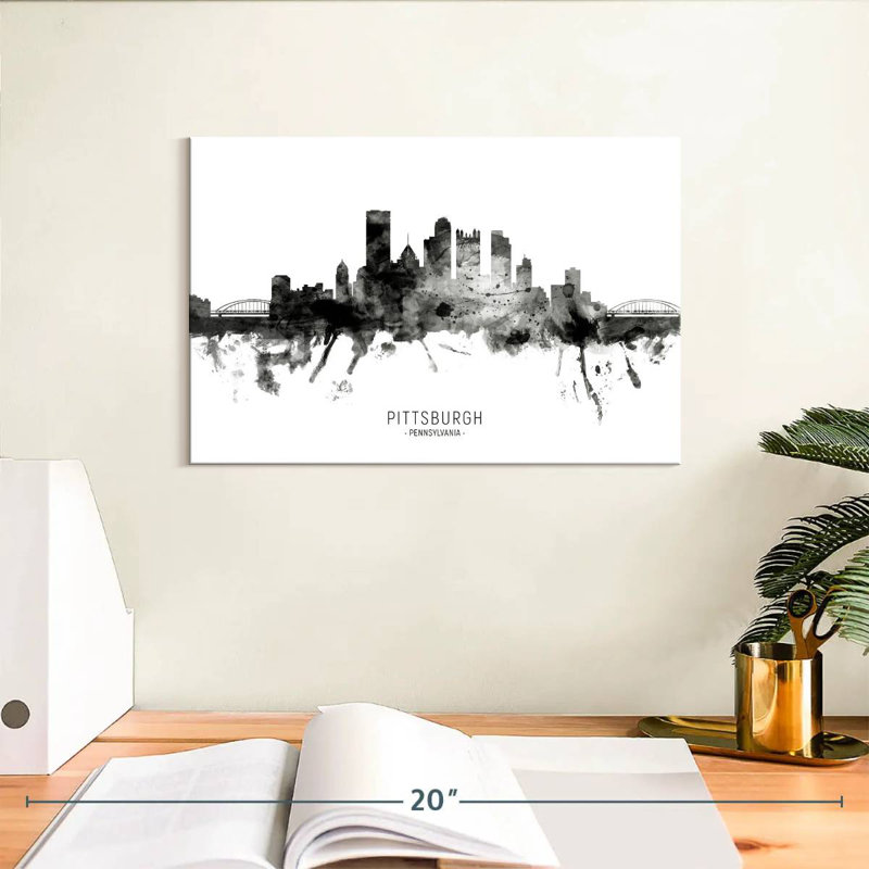 Ravi, Pittsburgh, Pennsylvanie, horizon, neuvième, H 8 po x l 12 po