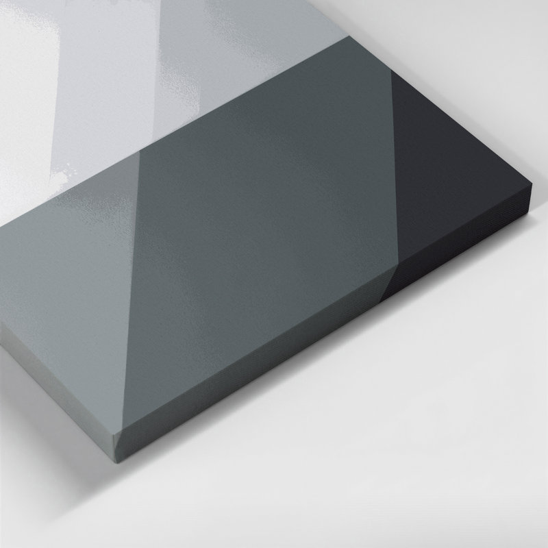 Minimalisme 72, art mural sur toile grise, H 24 po x l 36 po