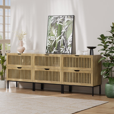 Armoire de rangement, armoire-buffet de style campagnard de 83 po avec base en métal et armoires de rangement, armoire-bar à buffet pour la cuisine, la salle à manger, le salon, le chêne