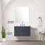 Comptoir de salle de bain en quartz avec miroir 28 et robinet simple-2093093987