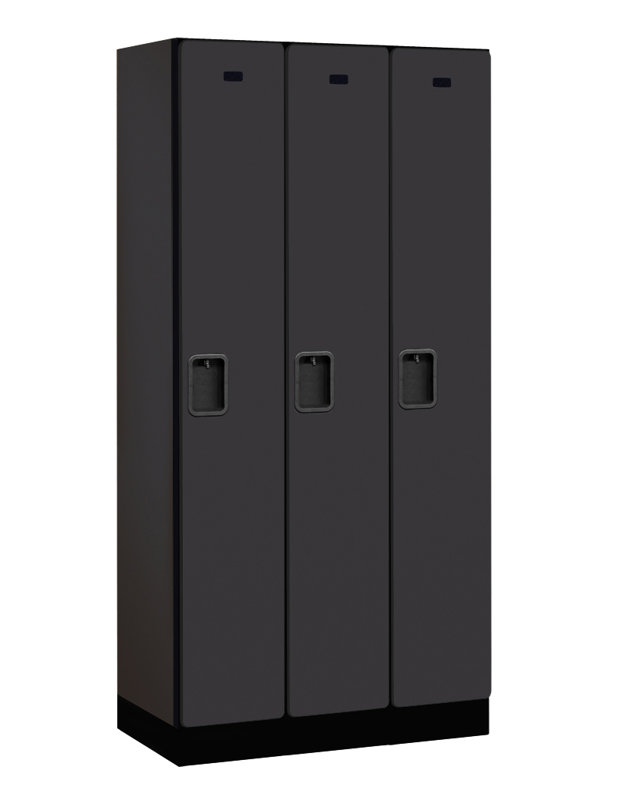 Casier pour concepteur à 1 étage 3 pouces, H 76 po x l 36 po x P 21 po, Noir
