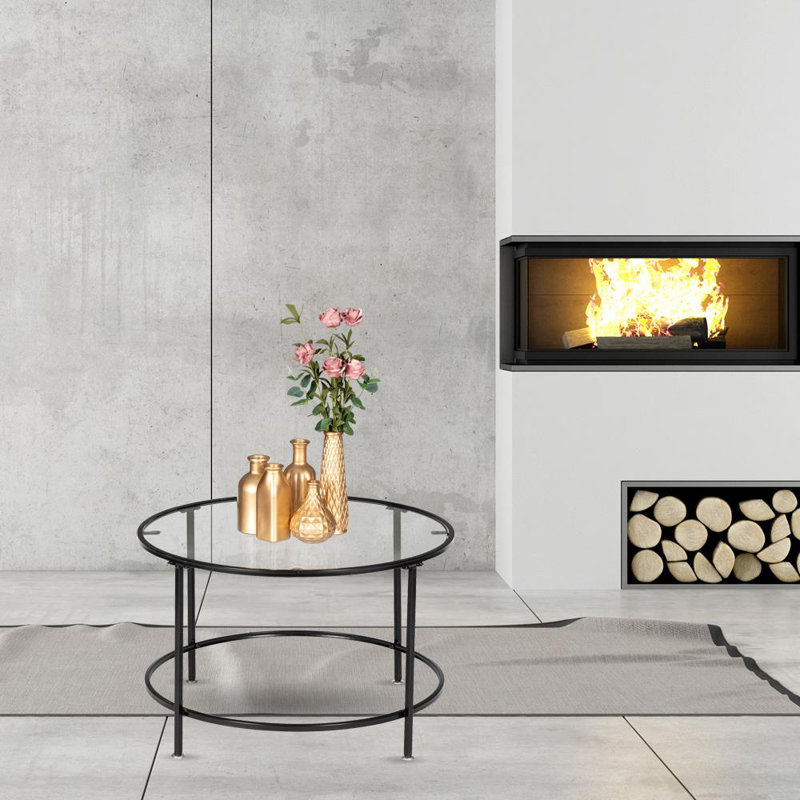Larner Coffee Table, 16.54" H x 25.98" L x 25.98" W