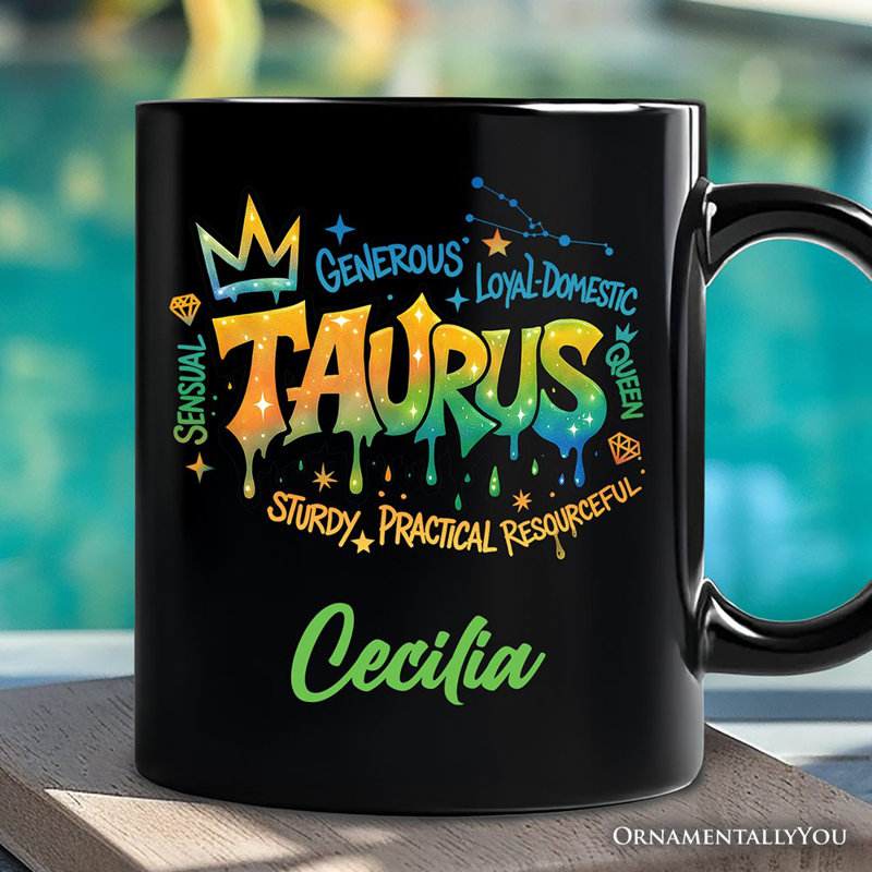 Tasse de zodiaque Taureau Graffiti