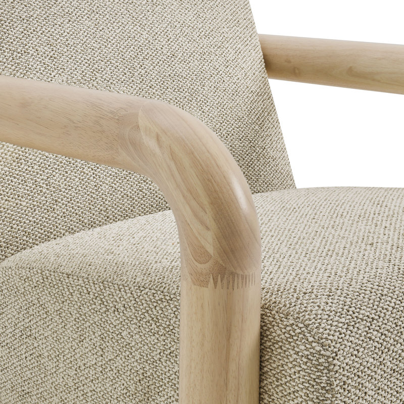 Fauteuil d'appoint Sereno Boucle, Bois de chêne, Marbre