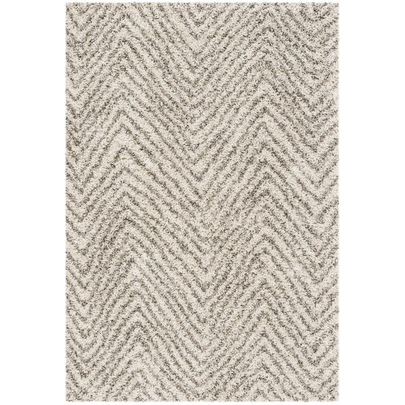 Tapis ivoire / gris Adessa, Rectangle 3 pi x 5 pi