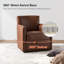 Fauteuil club pivotant en cuir véritable Arsim-897472073