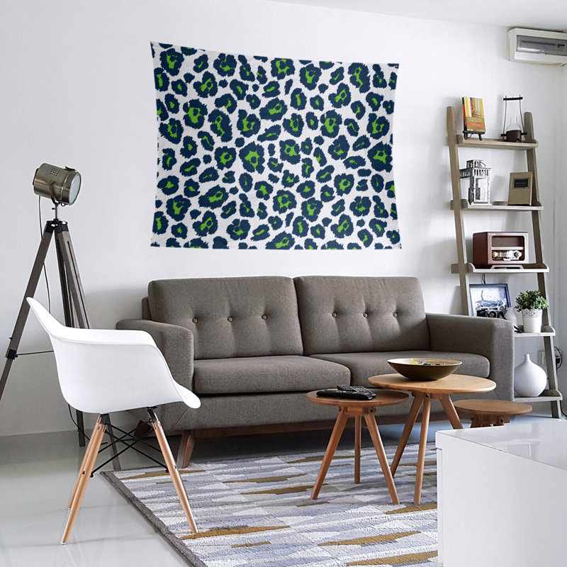 Tapisserie de football en microfibre Seattle Throwback, H 68 po x l 80 po, Blanc/vert