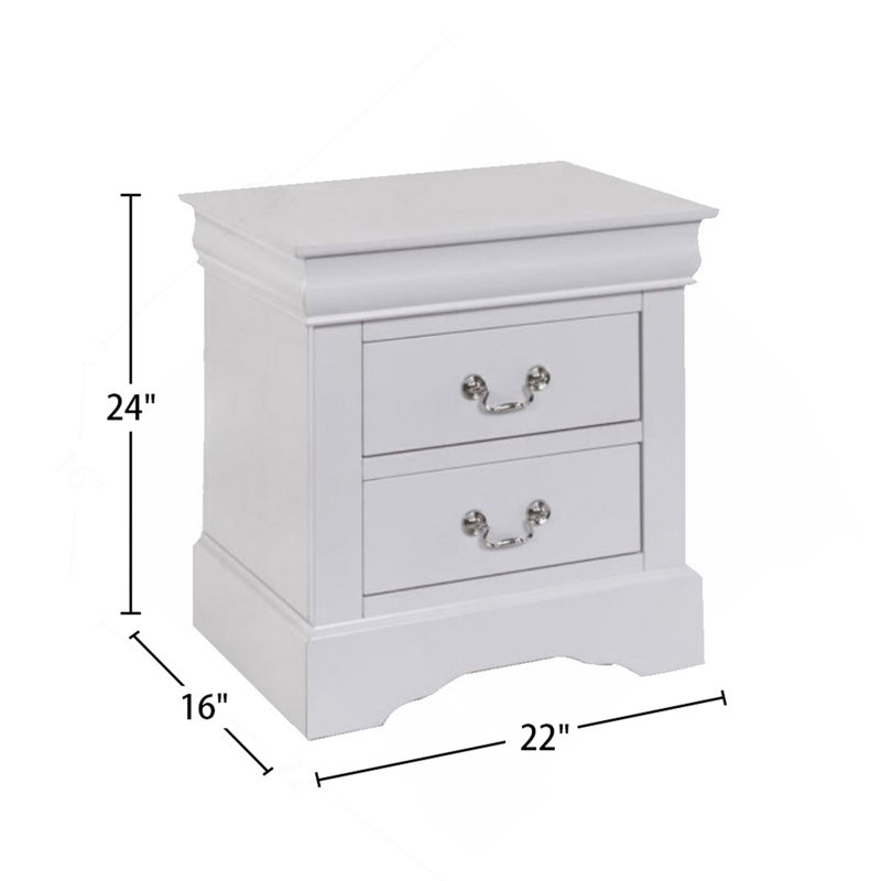 Devionte 16.00'' W Nightstand, White