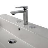 Flou Single Hole Bathroom Faucet with Drain Assembly