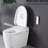 Smart Toilet With Heated Seat, Silent Slow Down, Night . White Ceramic, 18.72In Tall, 30.9In Package Depth Bidet , , Swing Wash, Remote Control. 15.93In Wide,