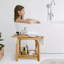 Gwili Bamboo Shower Bench-1260515355