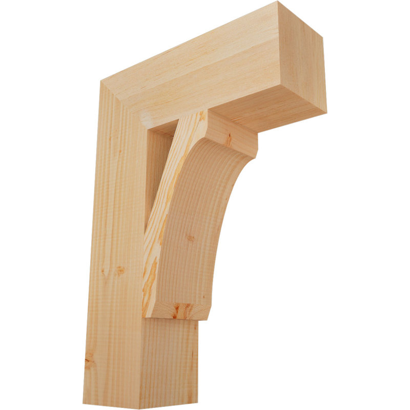 Support en bois rustique Legacy Block, Sapin de Douglas, Lisse, H 26 po x l 5,5 po x P 18 po