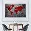 «World Map Boulder World Map», reproduction sur toile-92517705