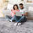Light Grey/Abstract Non-Shedding Stain Resistant Area Rug-1615242888