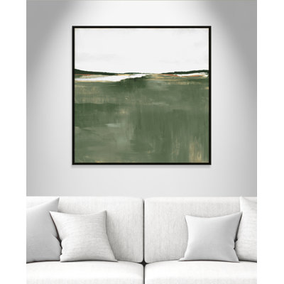 Dauntsey Green Sea by Dauntsey Z - Floater Frame Print on Canvas