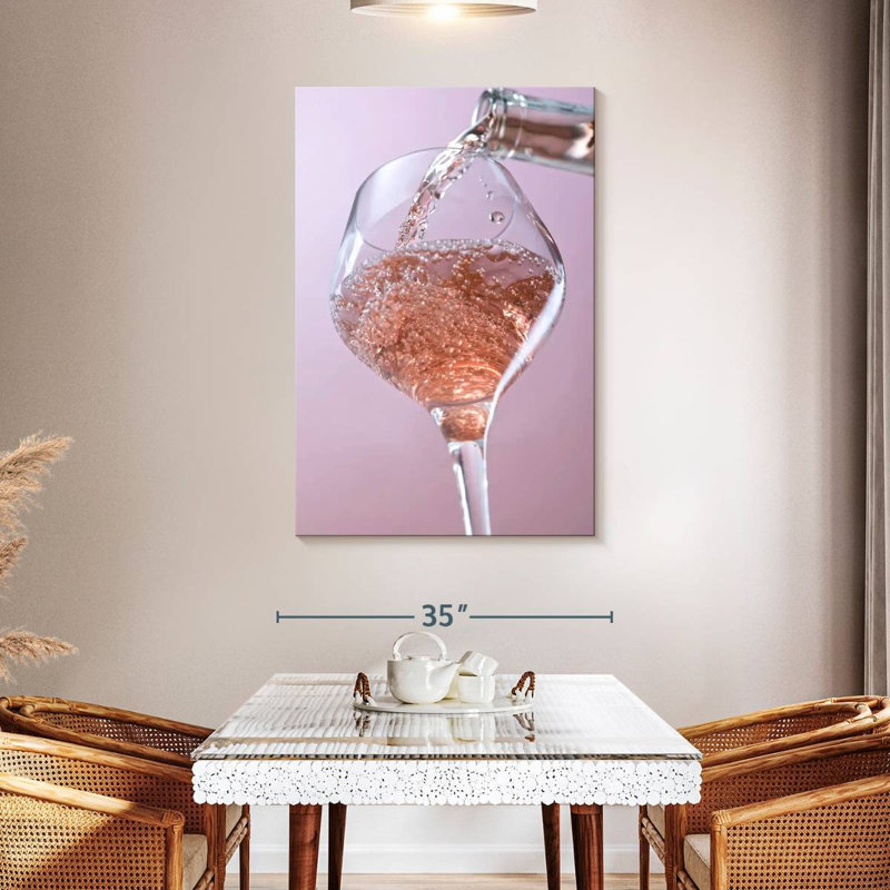 Yarlin Bubbly Rose Wine, 48" H x 32" W