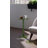 Acrylic Side Table, End Table Round Top With Solid Post For Living Room, Bedroom, Balcony, Easy Assembly (Pedestal, Dark Brown)-1372417013