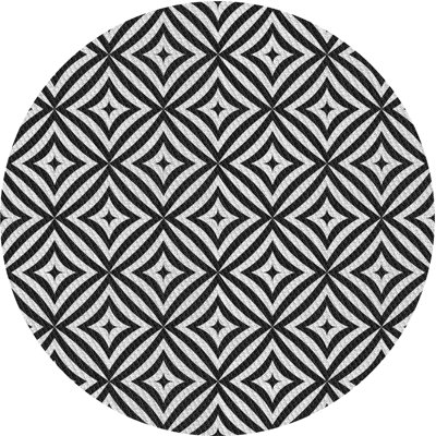 Tapis gris/zone noire à motifs West Bridgewater