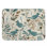 Tapis de bain écureuil bleu sarcelle avec feuilles