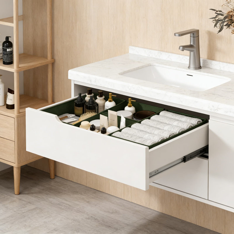 Ensemble de 15 organisateurs de tiroirs pliables en tissu - Bacs de rangement pour garde-robe et commode