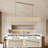 80-Lights Modern Crystal Rectangular Kitchen Island Chandelier (Bulbs Include)-1961342624