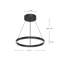 Luminaire suspendu unique à 1 lumière Cerchio-64112681-116921044