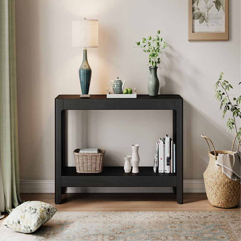 Console Mirod Modern Farmhouse, Noir