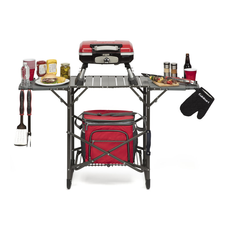 Cuisinart Portable Folding Grill Stand with Side Trays