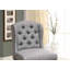 Chaise de salle à manger à hauteur de comptoir de style rustique avec garniture cloutée à oreilles de style rustique noir antique et gris clair-1414119064-1414119066