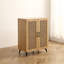 Armoire à chaussures 29,5 pouces à double porte avec grand espace de rangement et structure durable