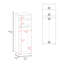 Armoire blanche avec 2 portes et tringle