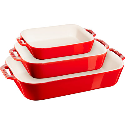 Staub Ceramique 3-Pcs Rectangular Ovenware Set