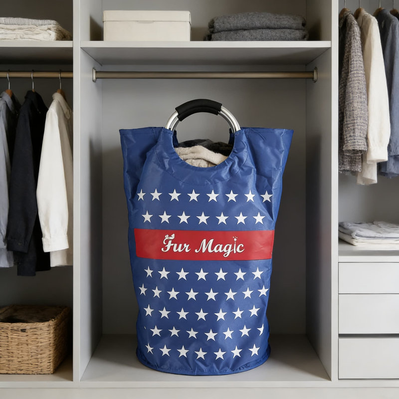 Foldable Laundry Hamper With Handles, Water-Resistant Oxford Fabric Collapsible Storage Basket For Clothes And Garments,Waterproof, Moisture-Proof, Stain-Resistant And Easy To Clean