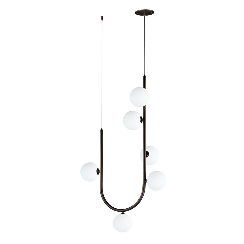 Contour 5 - Light Pendant, 6, Brushed Bronze