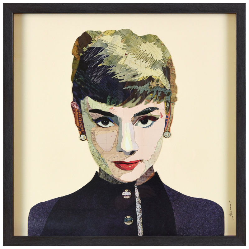 Audrey par Alex Zeng - peinture encadrée