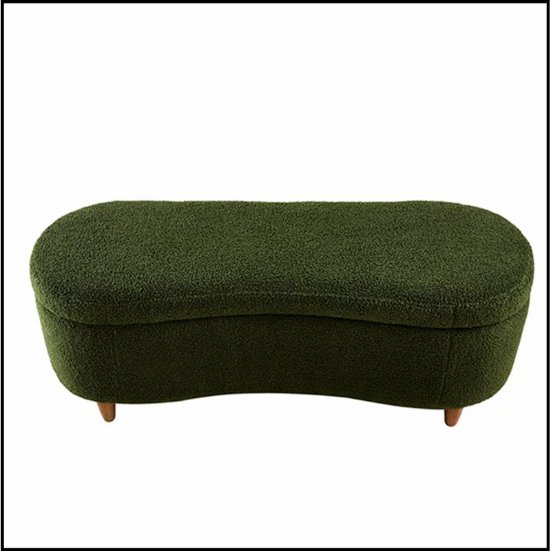 Banc de rangement Boucle à dessus rabattable, Vert