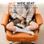 Fauteuil de bureau ergonomique en similicuir avec repose-pieds-132896038